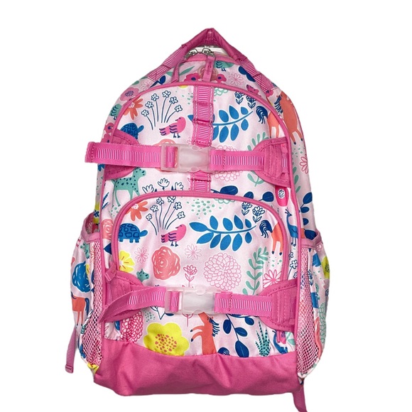 Floral Pink Pottery Barn Kids Backpack - Picture 1 of 7